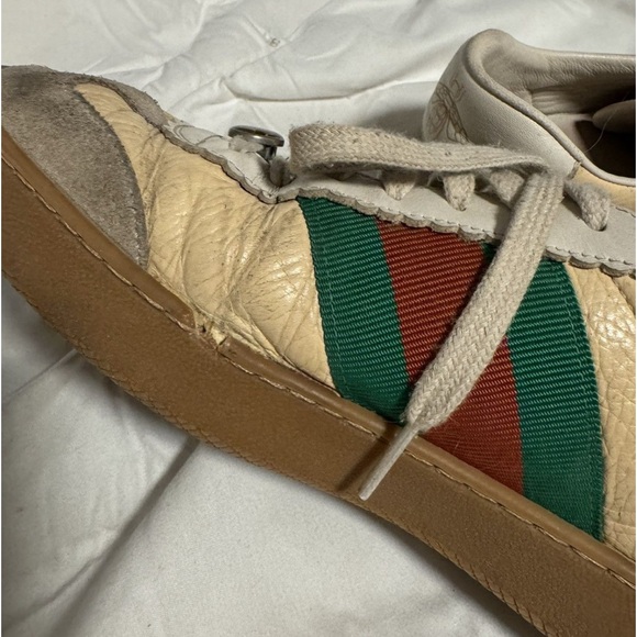 Gucci G74 web low oatmeal sneaker - Picture 4 of 8
